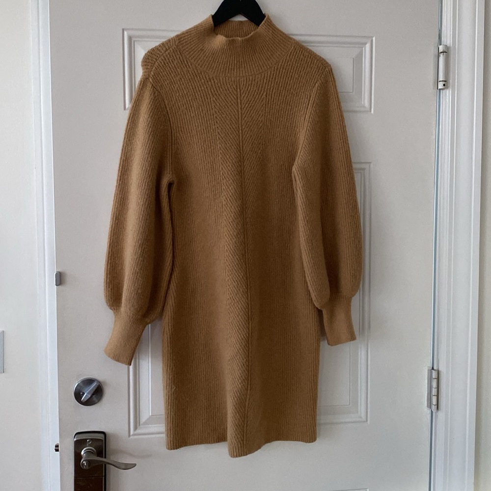 Camel Sweater Dress Large